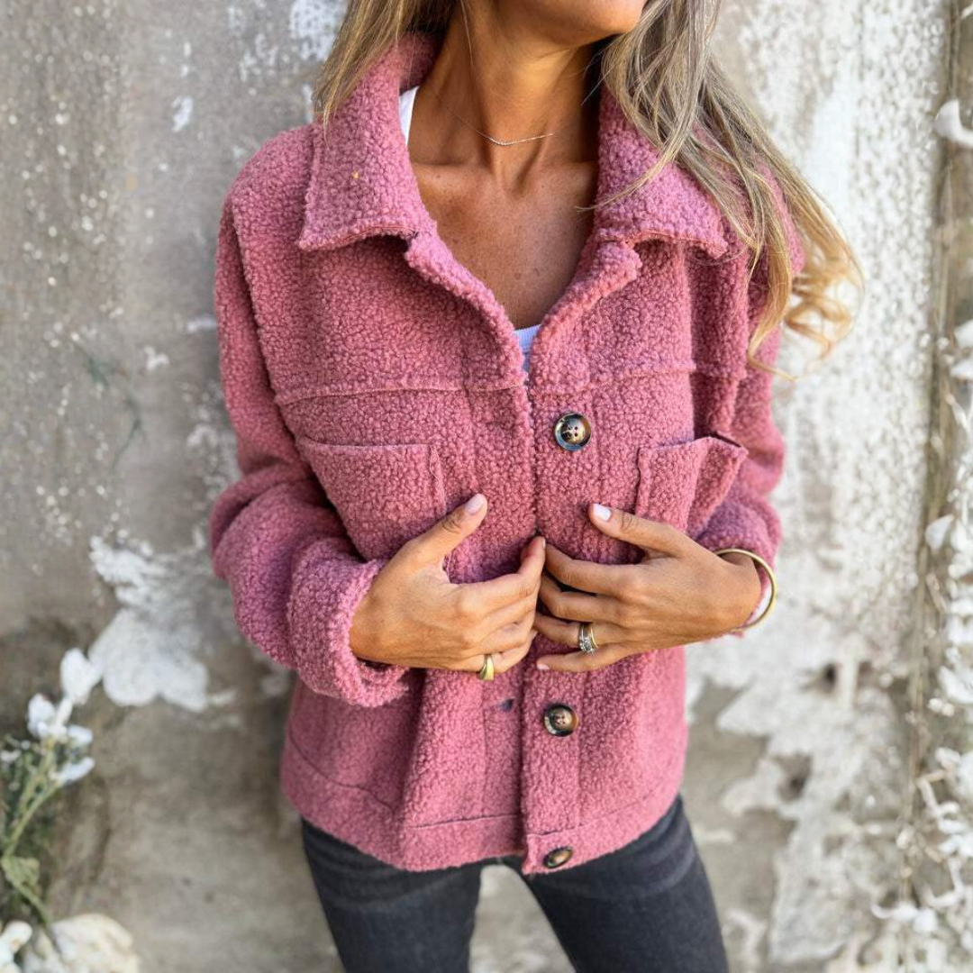 Damen Teddyjacke | mit Reißverschluss