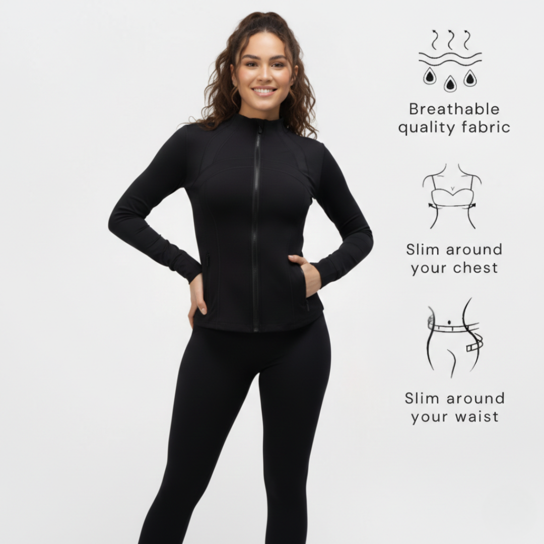 Formende Jacke mit Reißverschluss für Damen