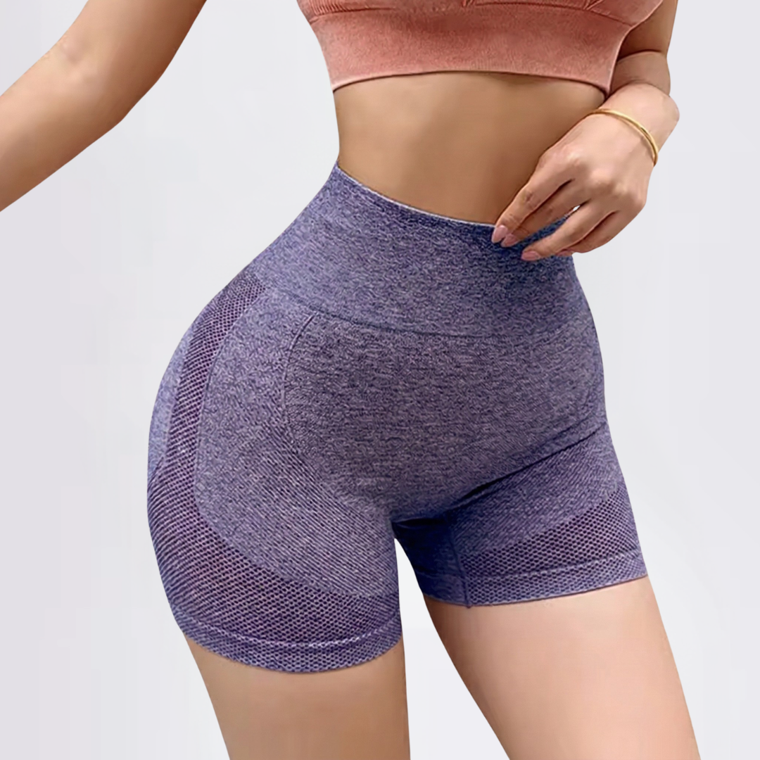 Gymshorts für Damen mit hohem Bund