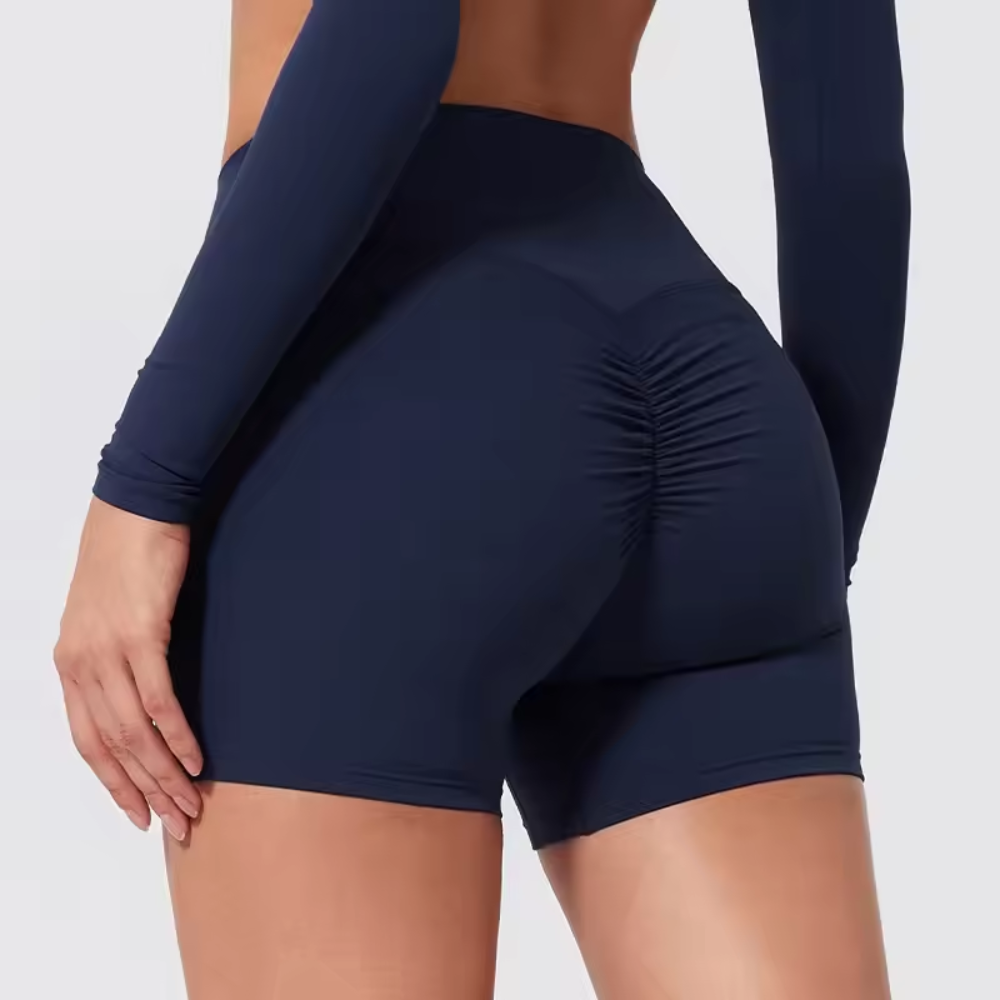 Hoch taillierte Gymshorts für Damen