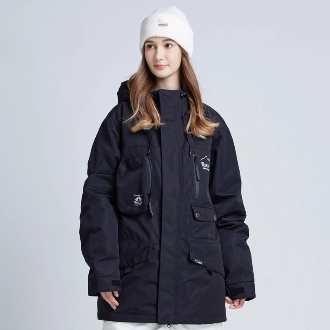 Wintergeeignete Skijacke für Damen | Mit Kapuze