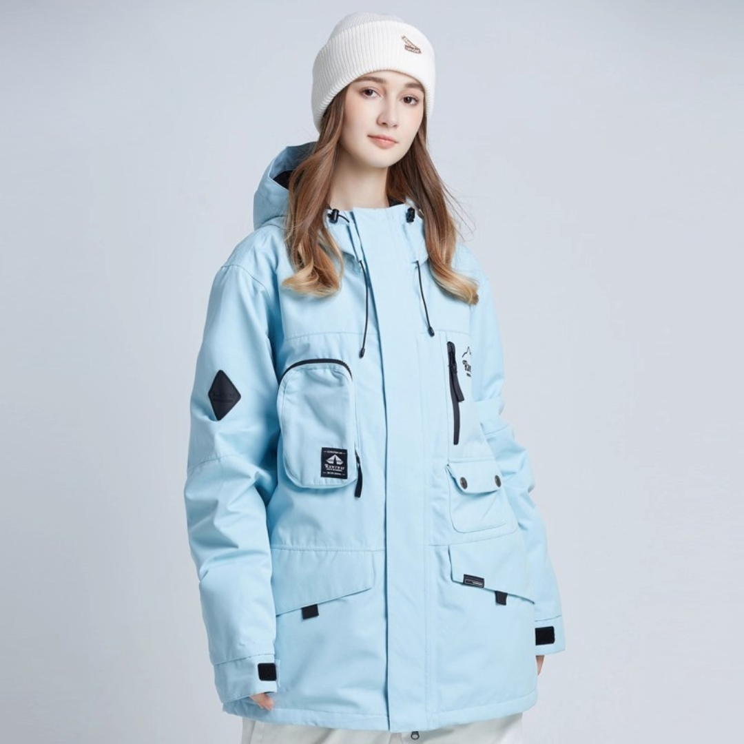 Wintergeeignete Skijacke für Damen | Mit Kapuze