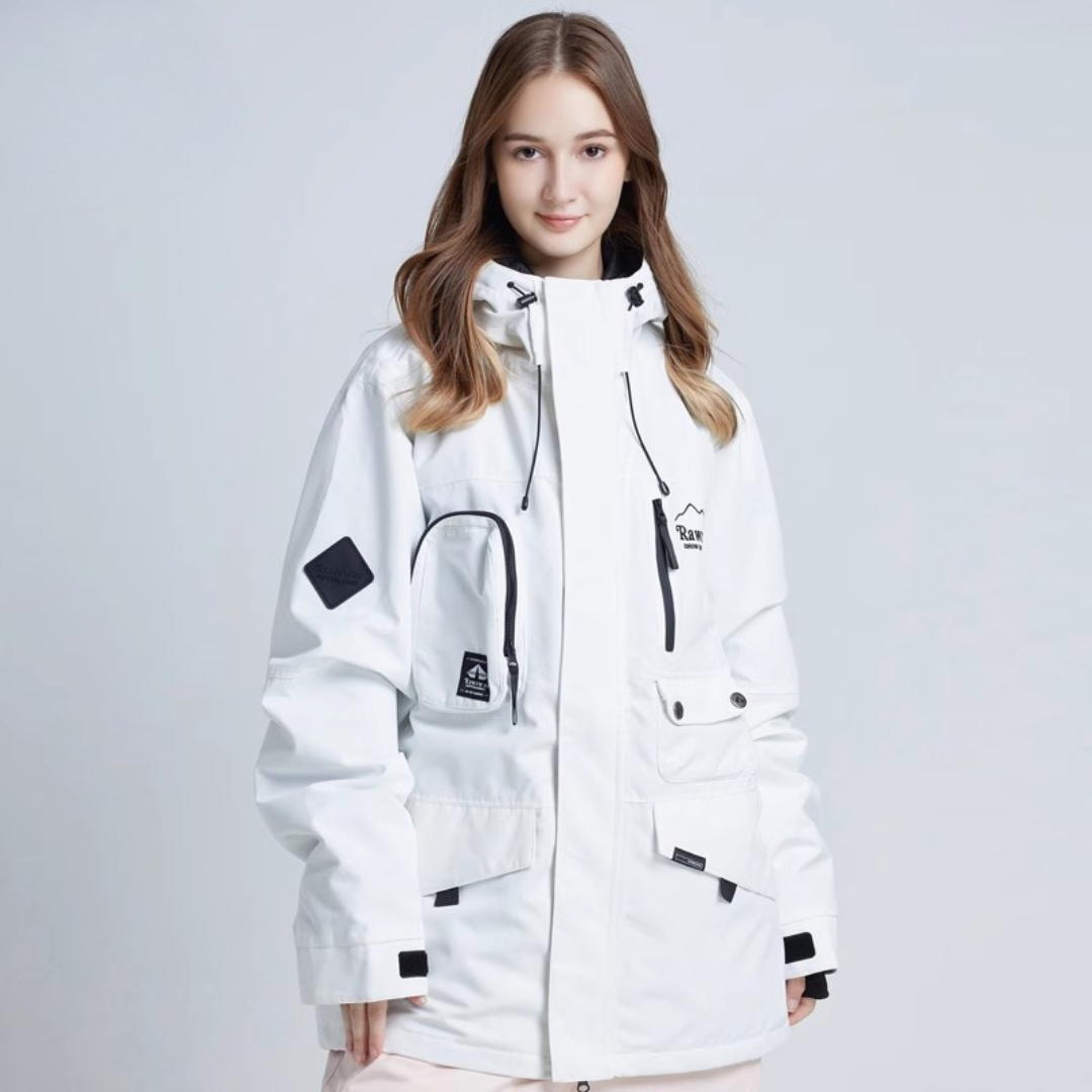 Wintergeeignete Skijacke für Damen | Mit Kapuze