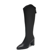 Knee high boots for women | High shaft block heel