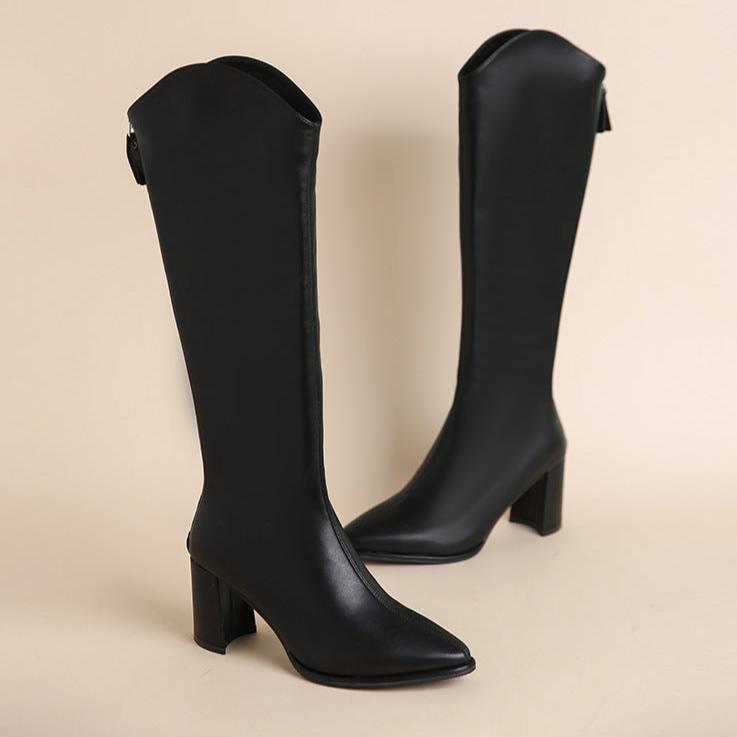 Knee high boots for women | High shaft block heel