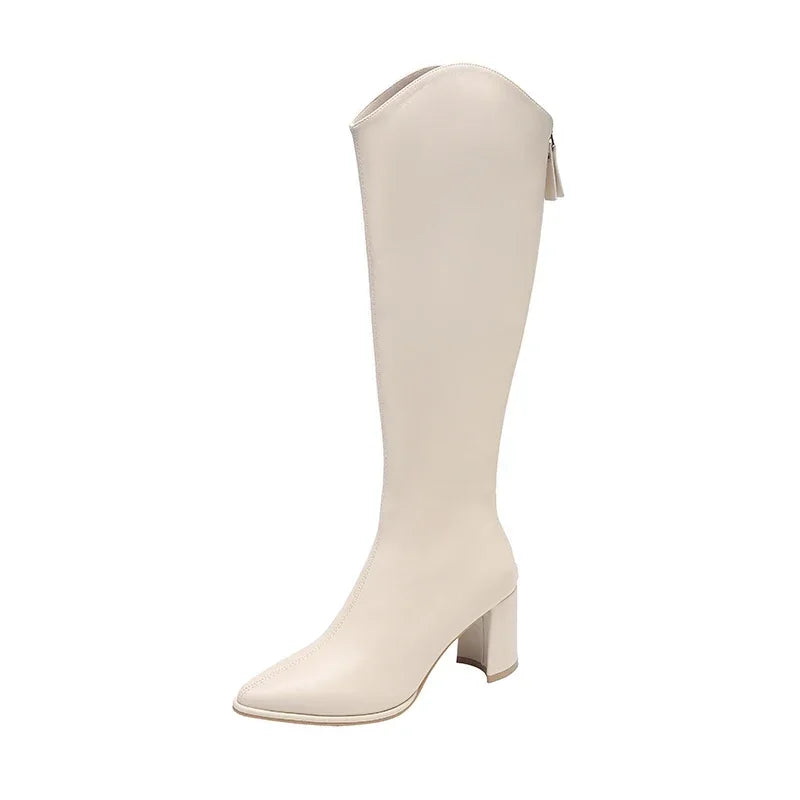 Knee high boots for women | High shaft block heel