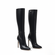 Knee high boots for women | Stiletto heel zip fastening
