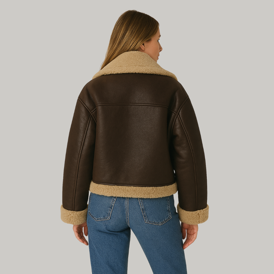 Kurzjacke für Frauen | Reißverschluss mit Taschen