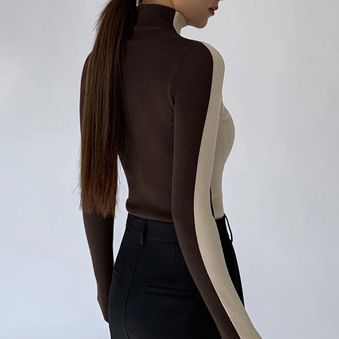 Langarmshirt für Damen | Bicolore und Double Face