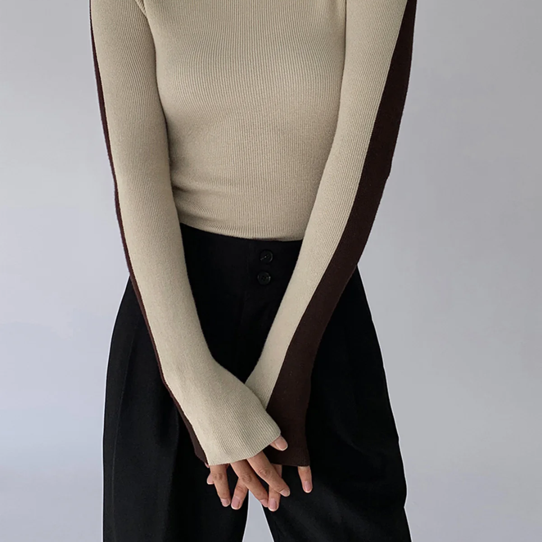 Langarmshirt für Damen | Bicolore und Double Face