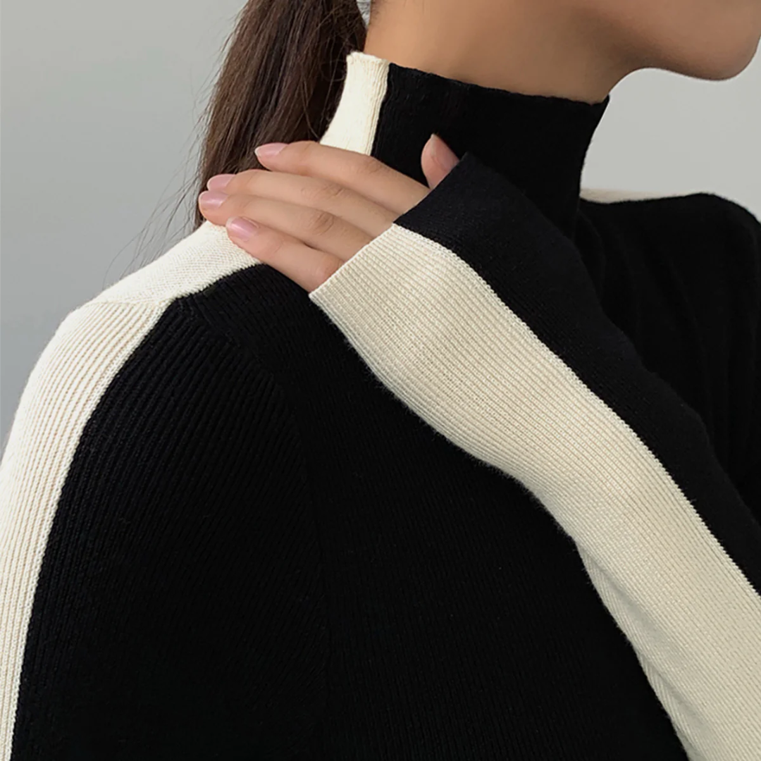 Langarmshirt für Damen | Bicolore und Double Face