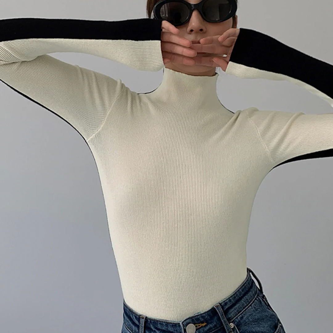 Langarmshirt für Damen | Bicolore und Double Face