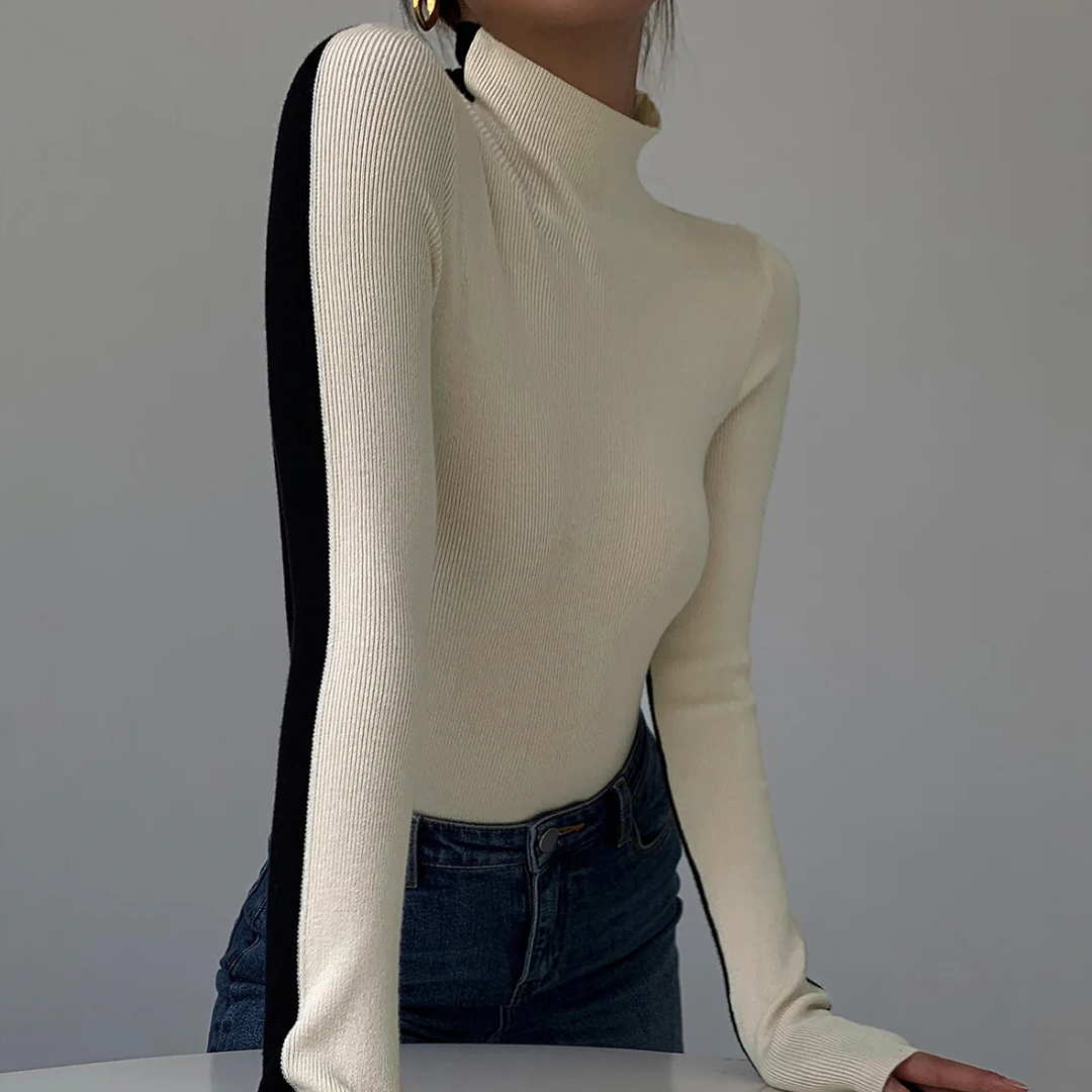 Langarmshirt für Damen | Bicolore und Double Face