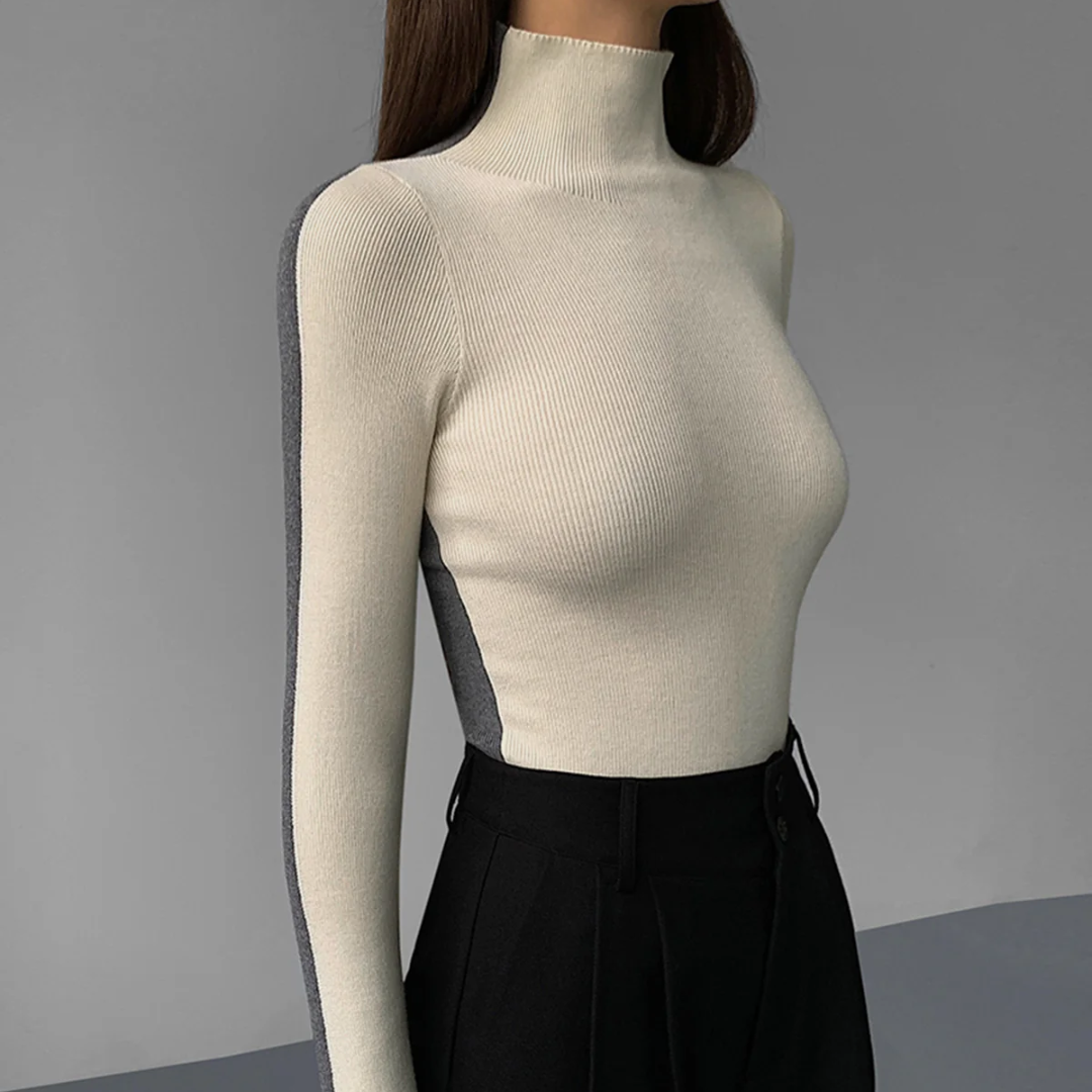 Langarmshirt für Damen | Bicolore und Double Face