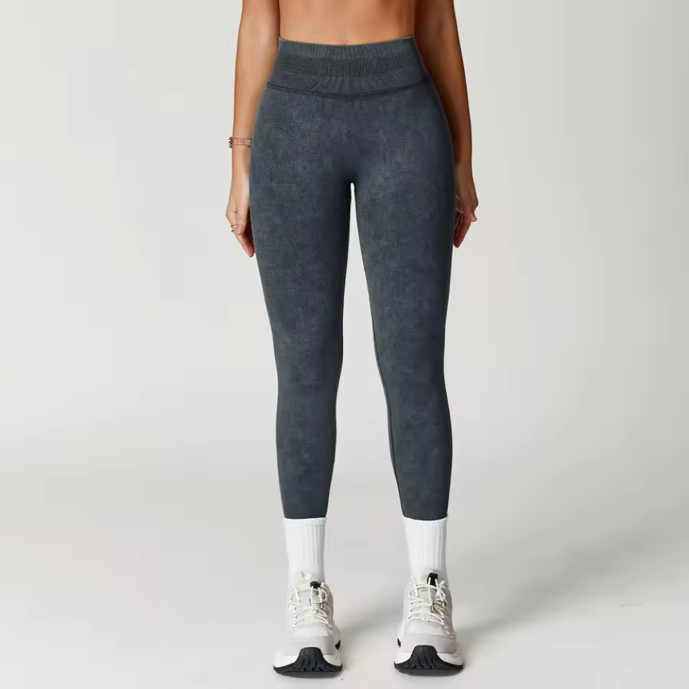 Leggings für Damen | Nahtlos gerippter Bund