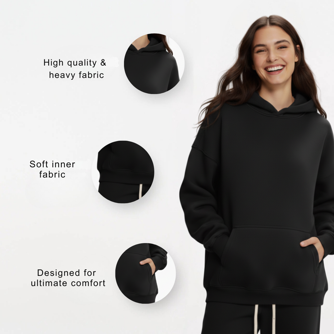 Kapuzenpulli Pullover mit normaler Passform für Damen