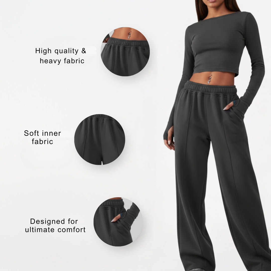 Plus Size Joggingsbroek mit Taschen für Damen