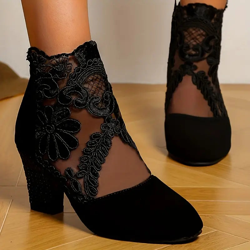 Mid-Calf Heel Boots for Women | Medium shaft height