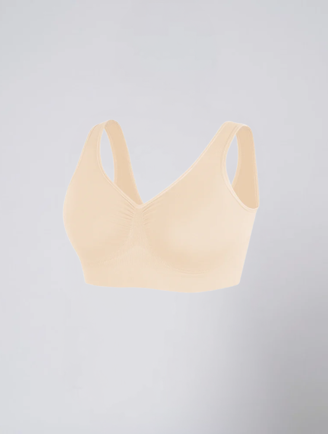 Seamless Wireless Bra for Women – Comfort No Wire Bra with Wide Straps