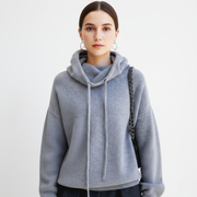 Damen Strickpullover | mit Kapuze