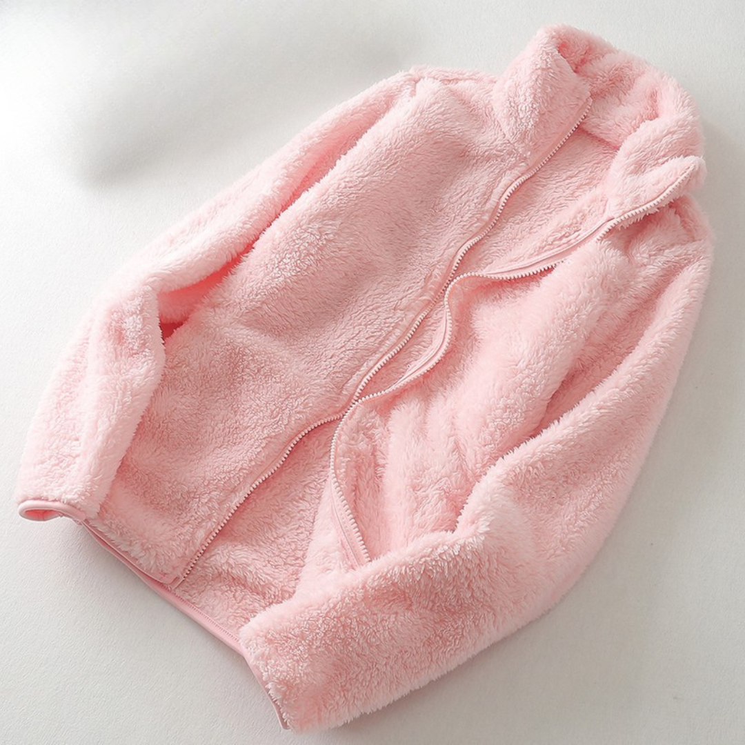 Teddy Jacke Damen | Doppelseitigem Futter