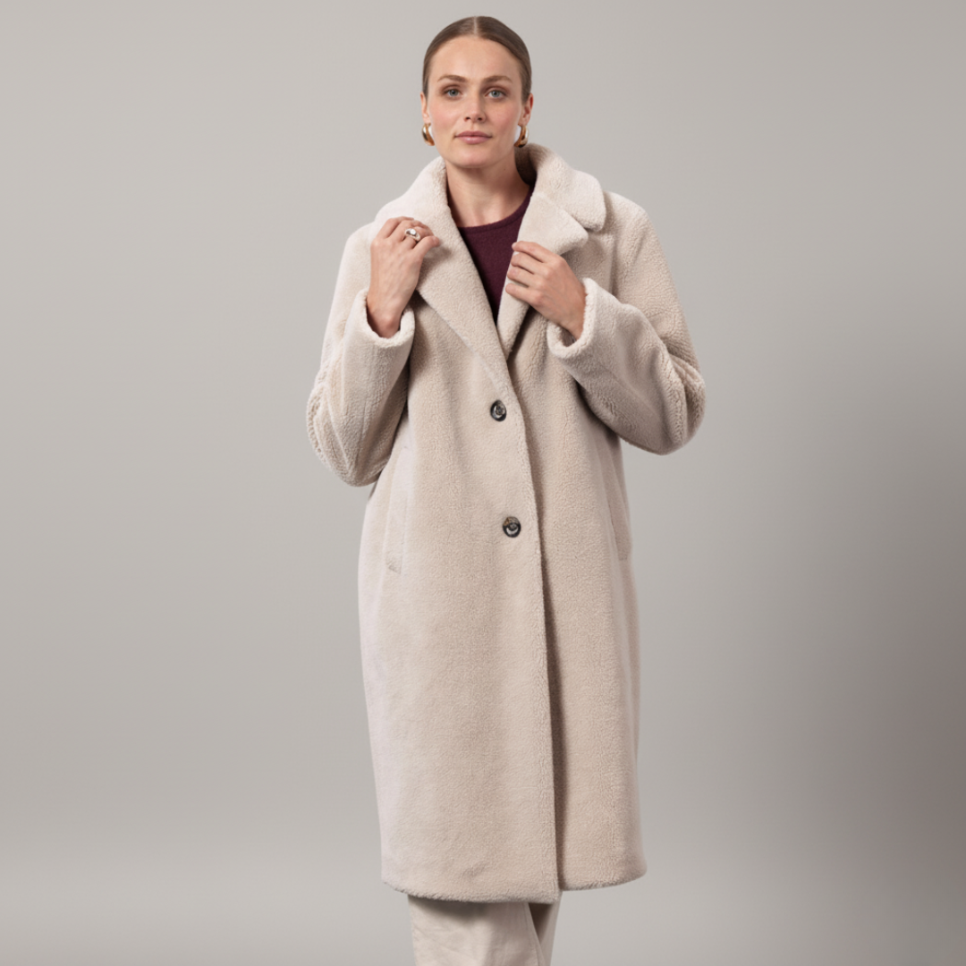 Teddy Jacke Damen | mit Kapuze