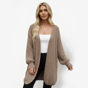 Oversized cardigan for women | Open front design