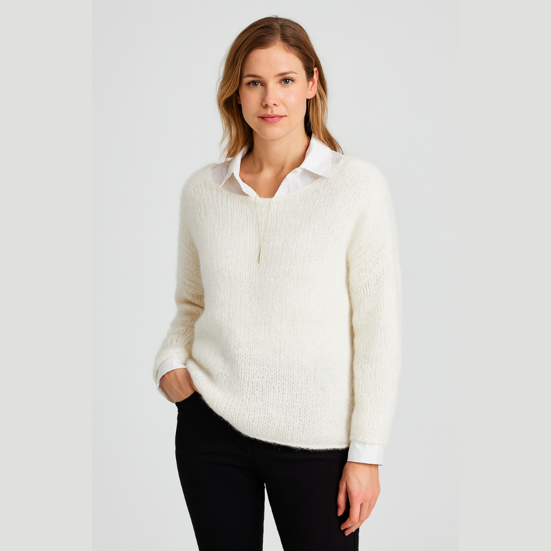 Pullover Damen | Oversize Strick Mit Lockerer Passform