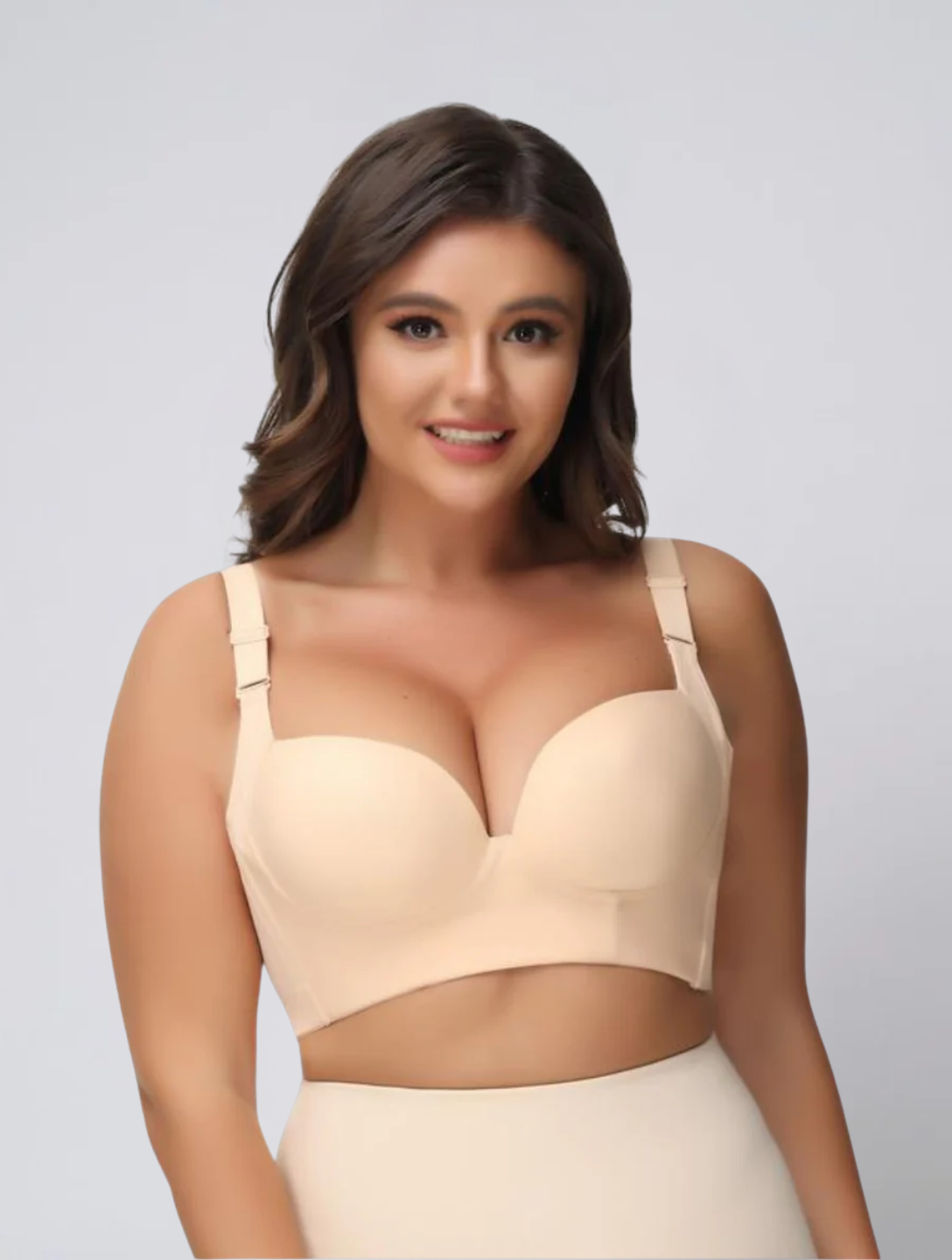 Push Up Corset Bra for Women – Lifting Shaping Bra with Structured Cups and Back Closure