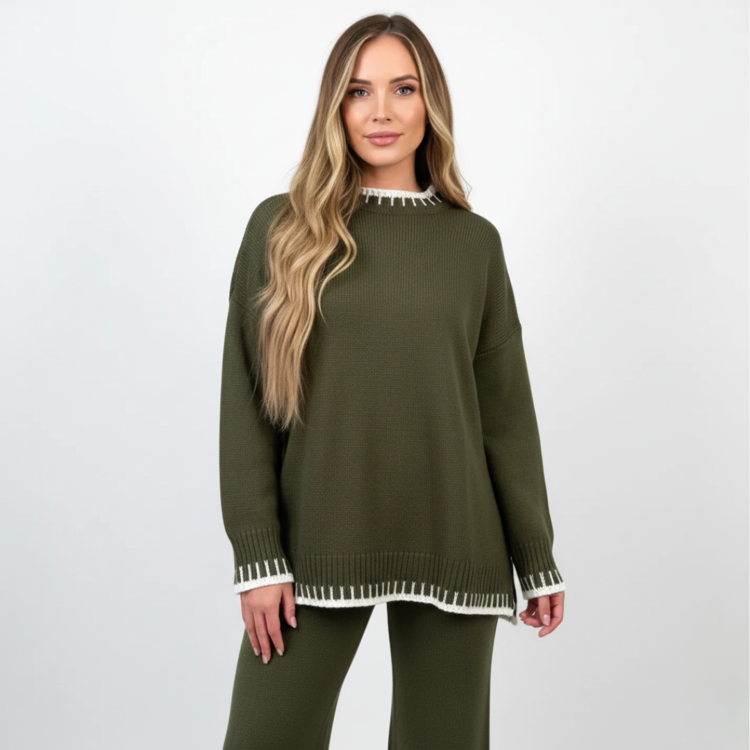 Frauen Set | Elegantes Und Warmes Zweiteiler