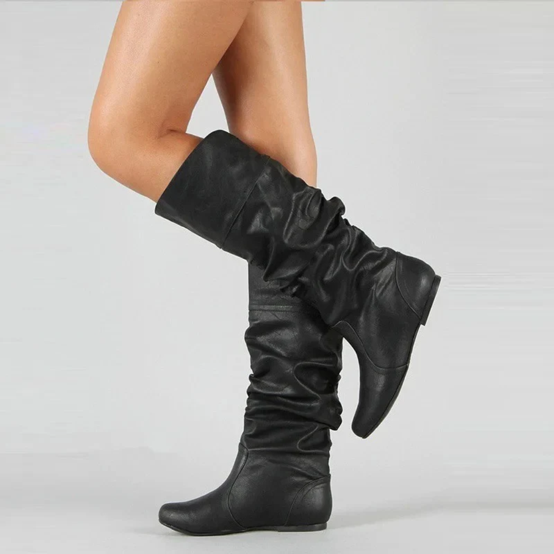Slouch boots for women | Flat sole