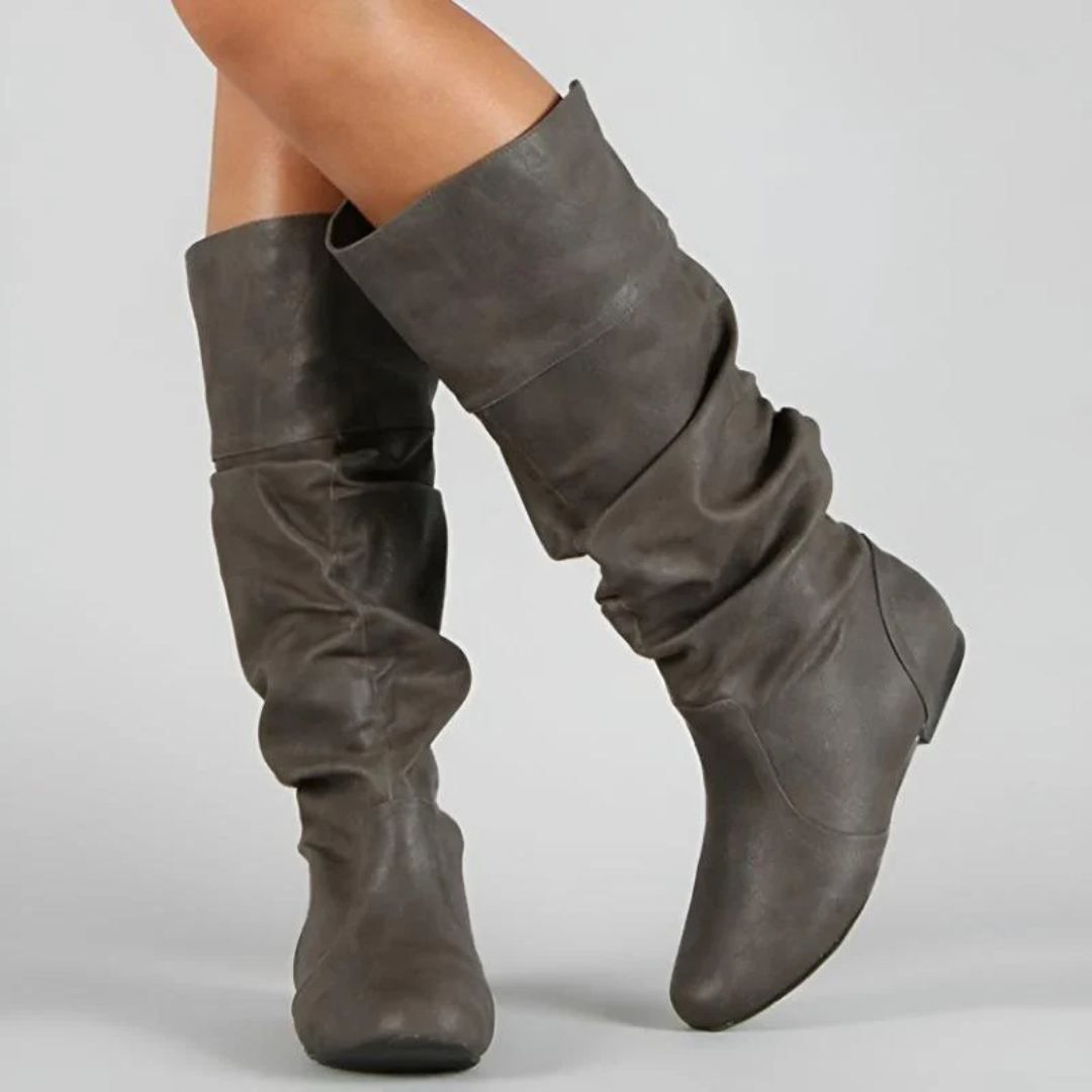Slouch boots for women | Flat sole