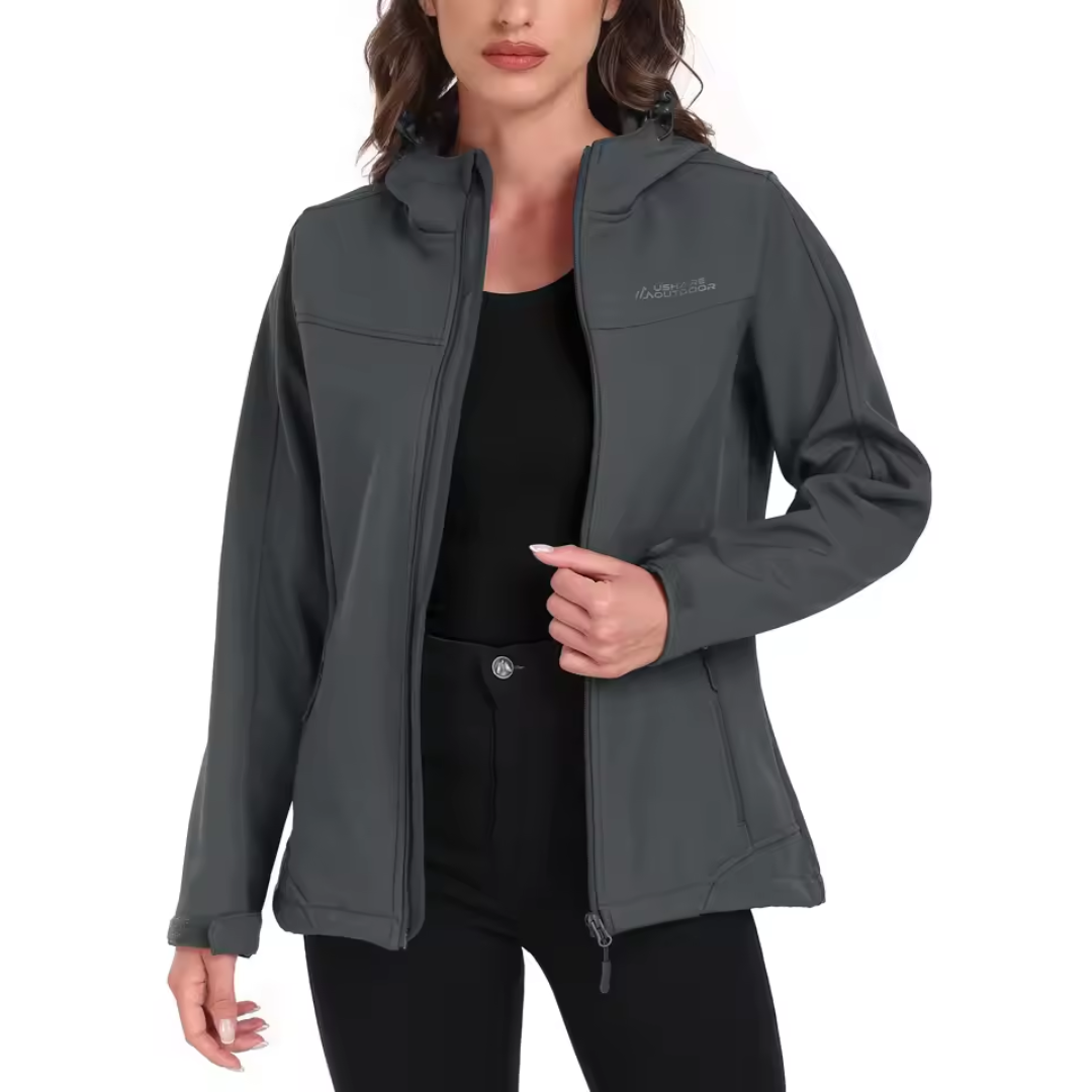 Softshell Jacke Damen | Mit Kapuze für Winter Outdoor
