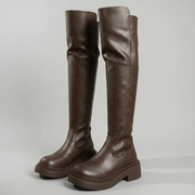 Block heel boots for women | Back zipper