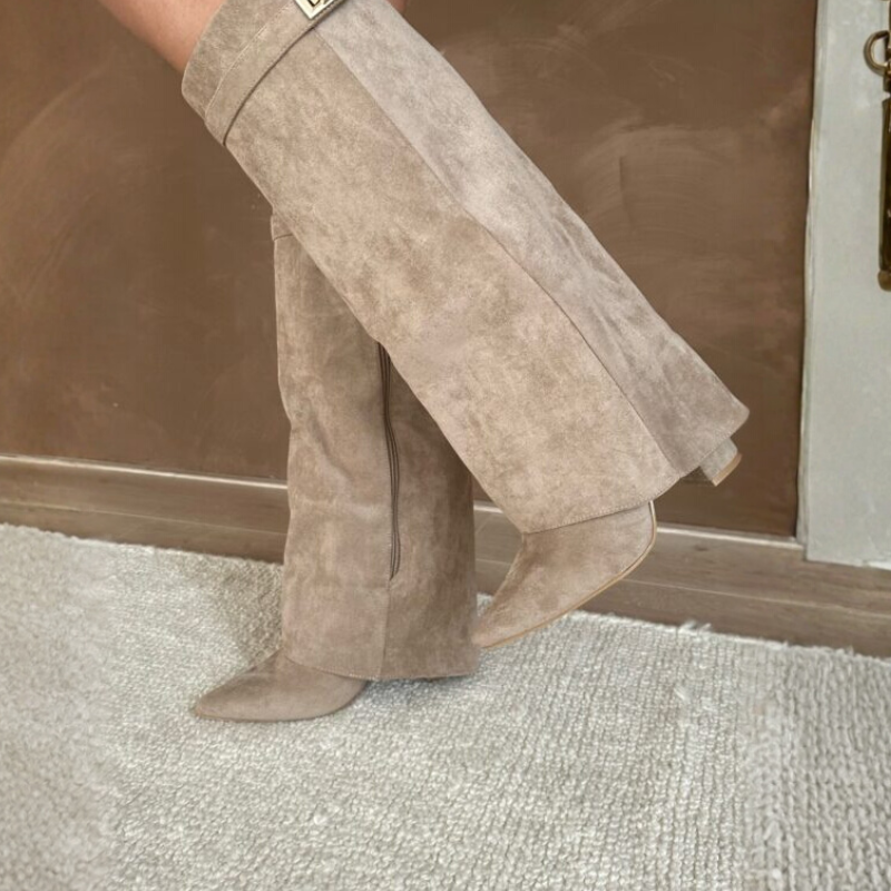 Stiefeletten Damen | Blockabsatz mit Schnalle