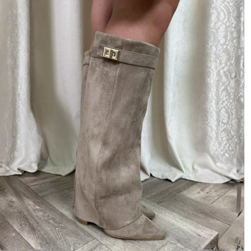 Stiefeletten Damen | Blockabsatz mit Schnalle