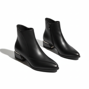 Stiefeletten mit Absatz für Damen | Kroko Prägung