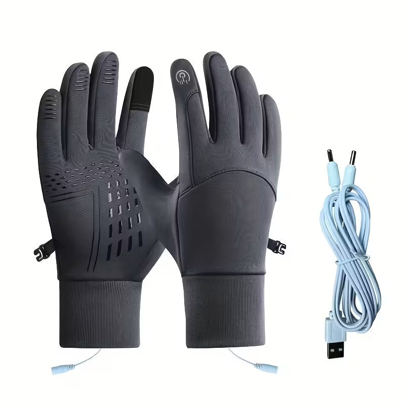 USB-gesteuerte Smarte Heizhandschuhe für Unisex | Beidseitige Heizung