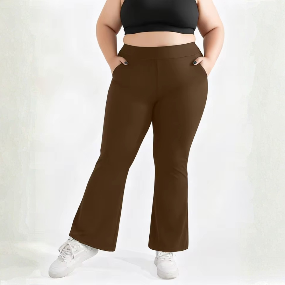Women's High Waist Wide Leg Pants | Yoga pants with pockets