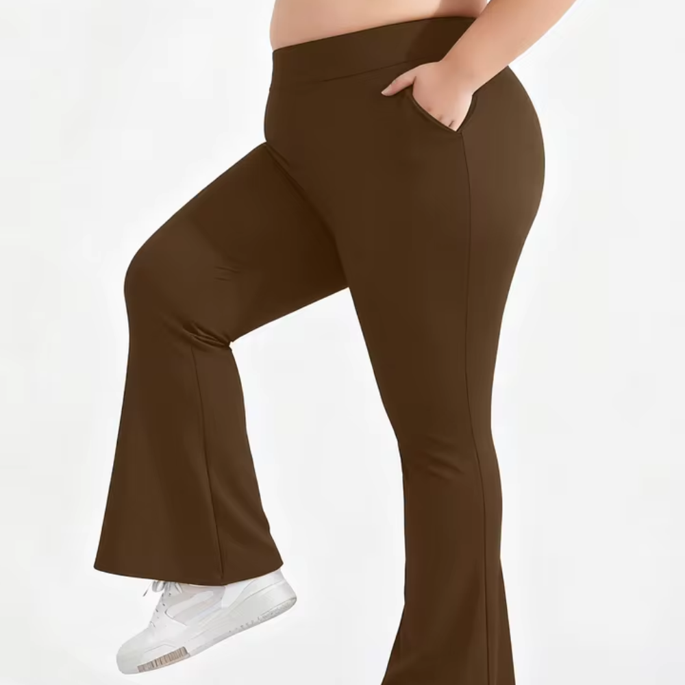 Women's High Waist Wide Leg Pants | Yoga pants with pockets
