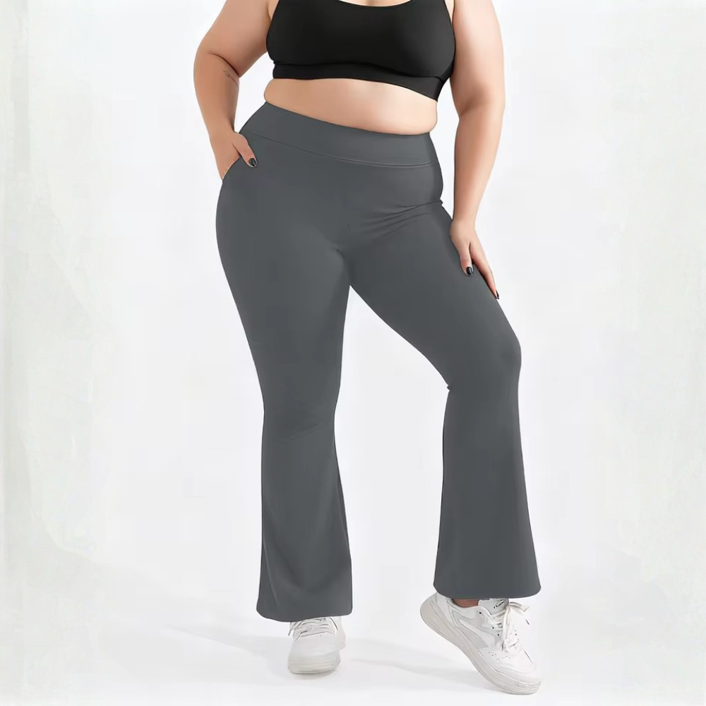 Women's High Waist Wide Leg Pants | Yoga pants with pockets
