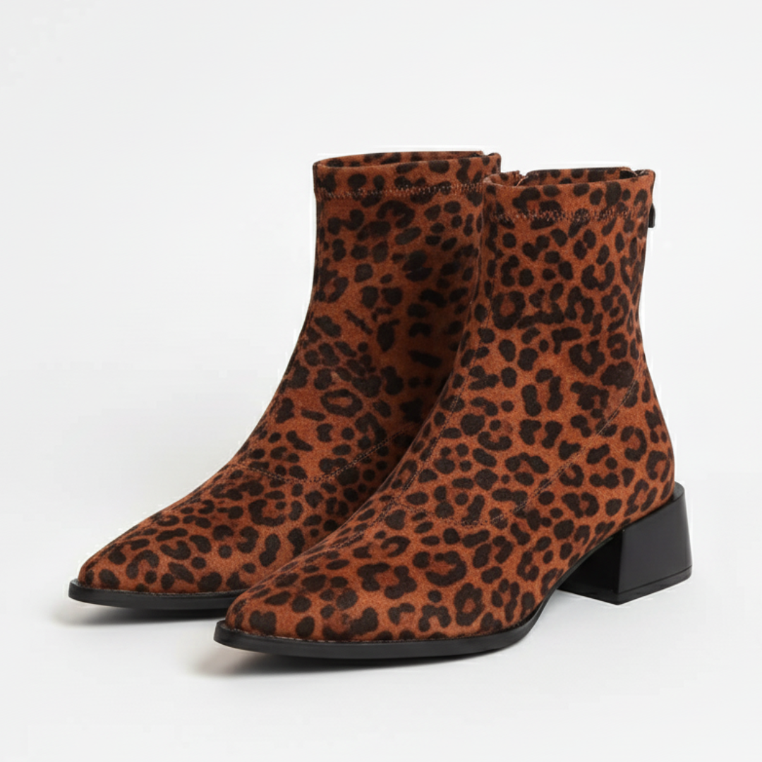 Suede ankle boots for women | Rubber outsole