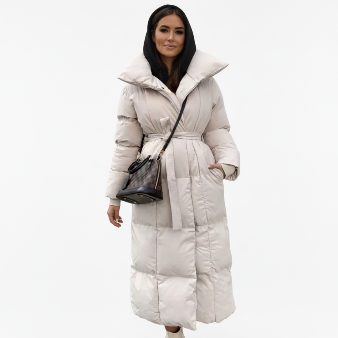 Übergroßer Parka für Damen | Design mit Gürtel