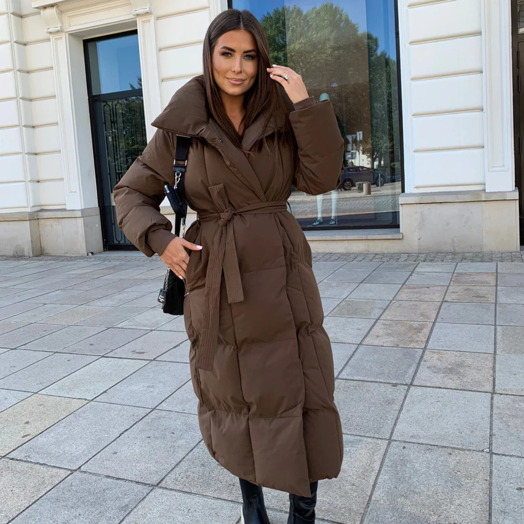 Übergroßer Parka für Damen | Design mit Gürtel