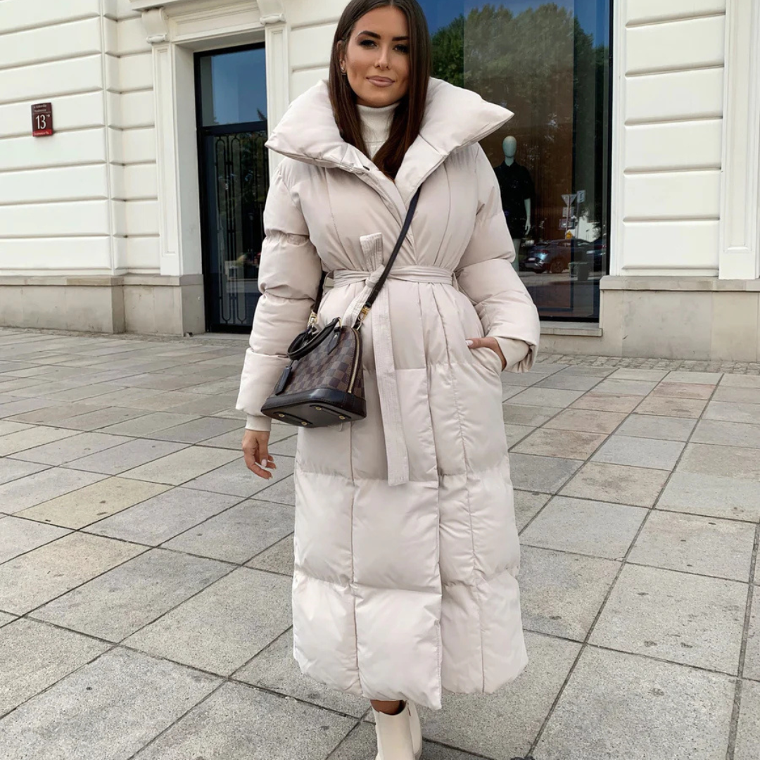 Übergroßer Parka für Damen | Design mit Gürtel