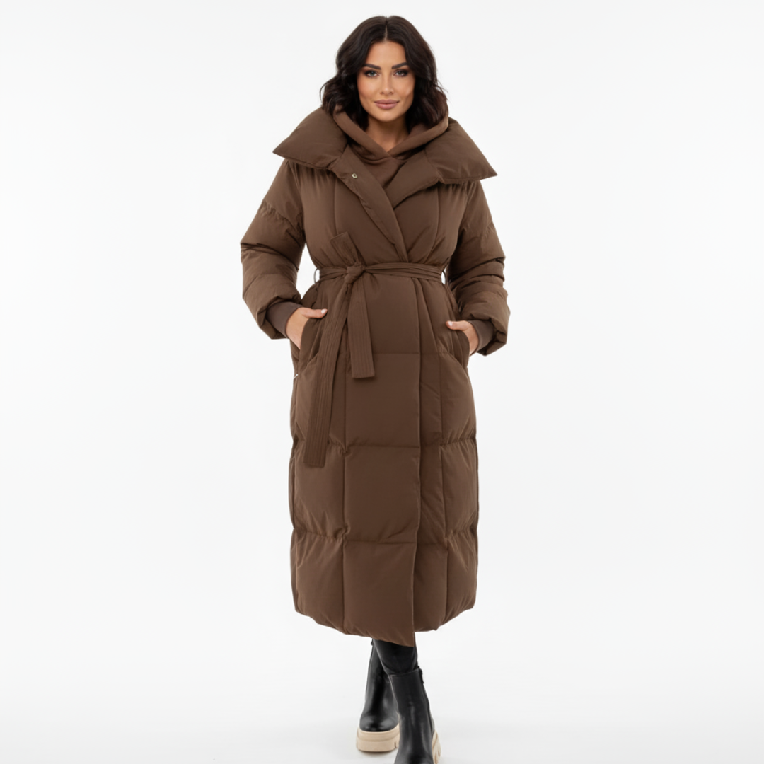 Übergroßer Parka für Damen | Design mit Gürtel