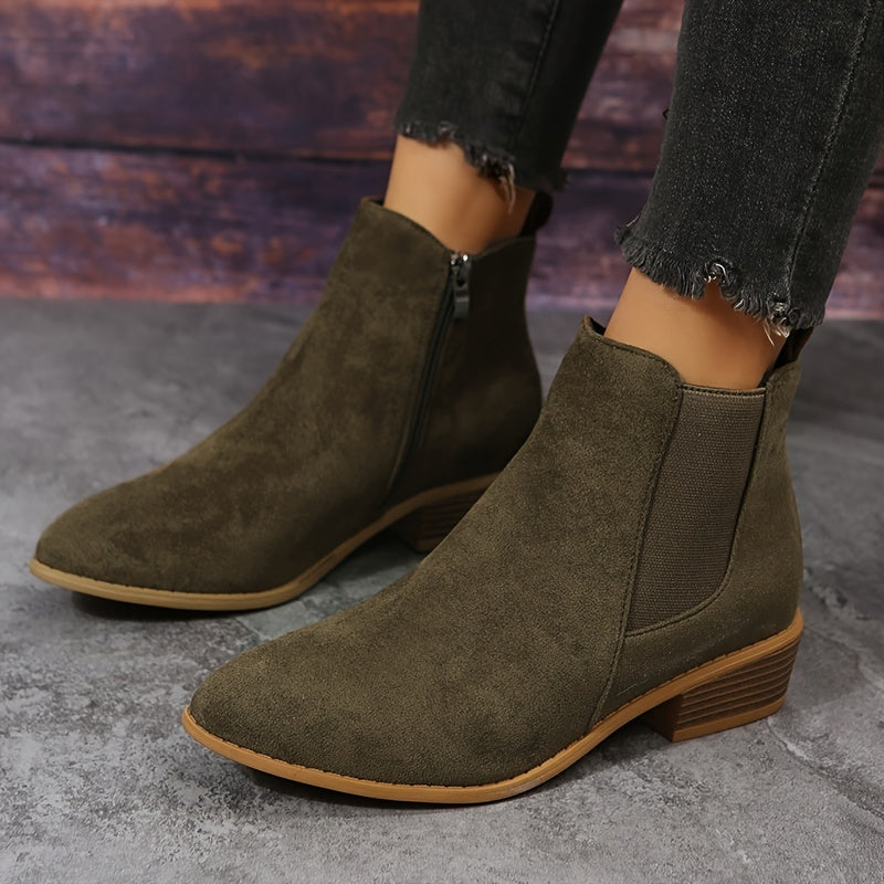 Damen Ankle Boots | Wildlederoptik